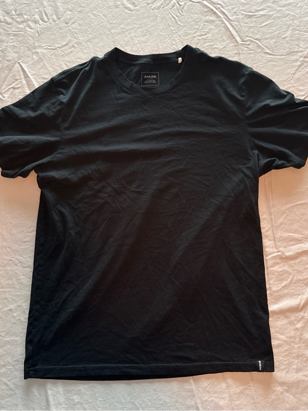 Prana Men's Black Short Sleeve Crewneck Tee
